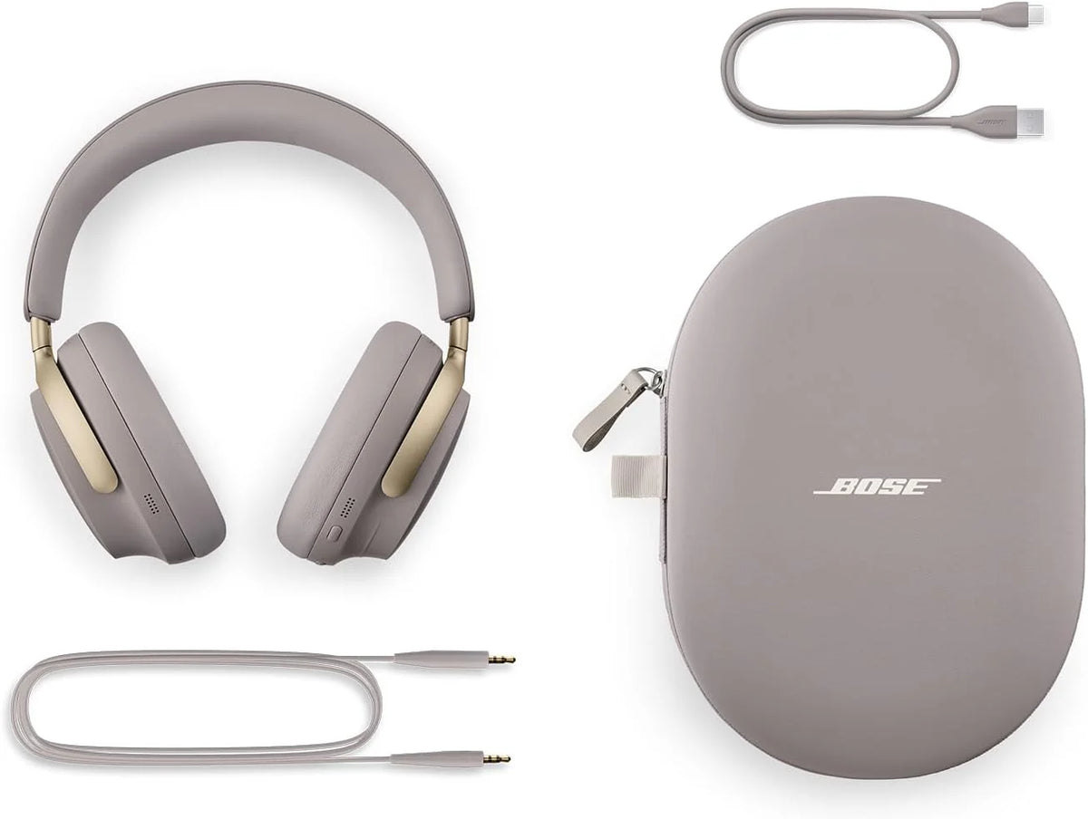 QuietComfort Ultra-Fantastic Bluetooth Headphones. wireless headphones. featuring spatial audio function. open ear-cup design with noise reduction and equipped with a microphone. with a maximum usage time of 24 hours. Moon Blue - Limited Edition colo