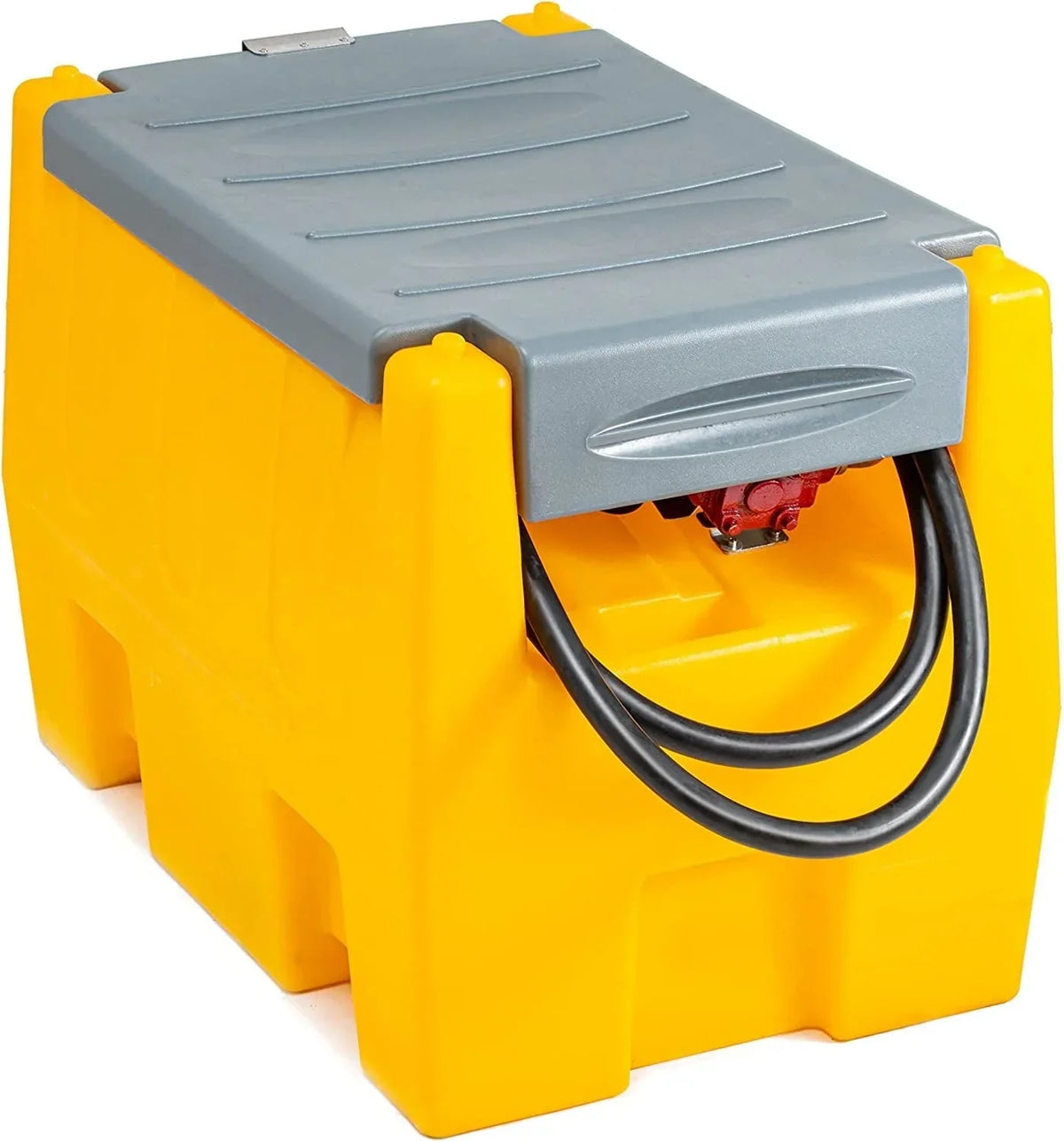 58 Gallon Gasoline Tank. Portable Fuel Tank with 12V Electric Fuel Transfer Pump. 40 GPM Gasoline Fuel Tank with 4 Meters Hose for Gasoline