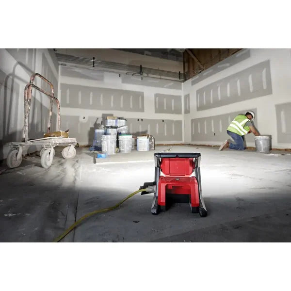 18V Cordless 4000 Lumen LED Flood Light – AC/DC Portable Work Light. Bare Tool