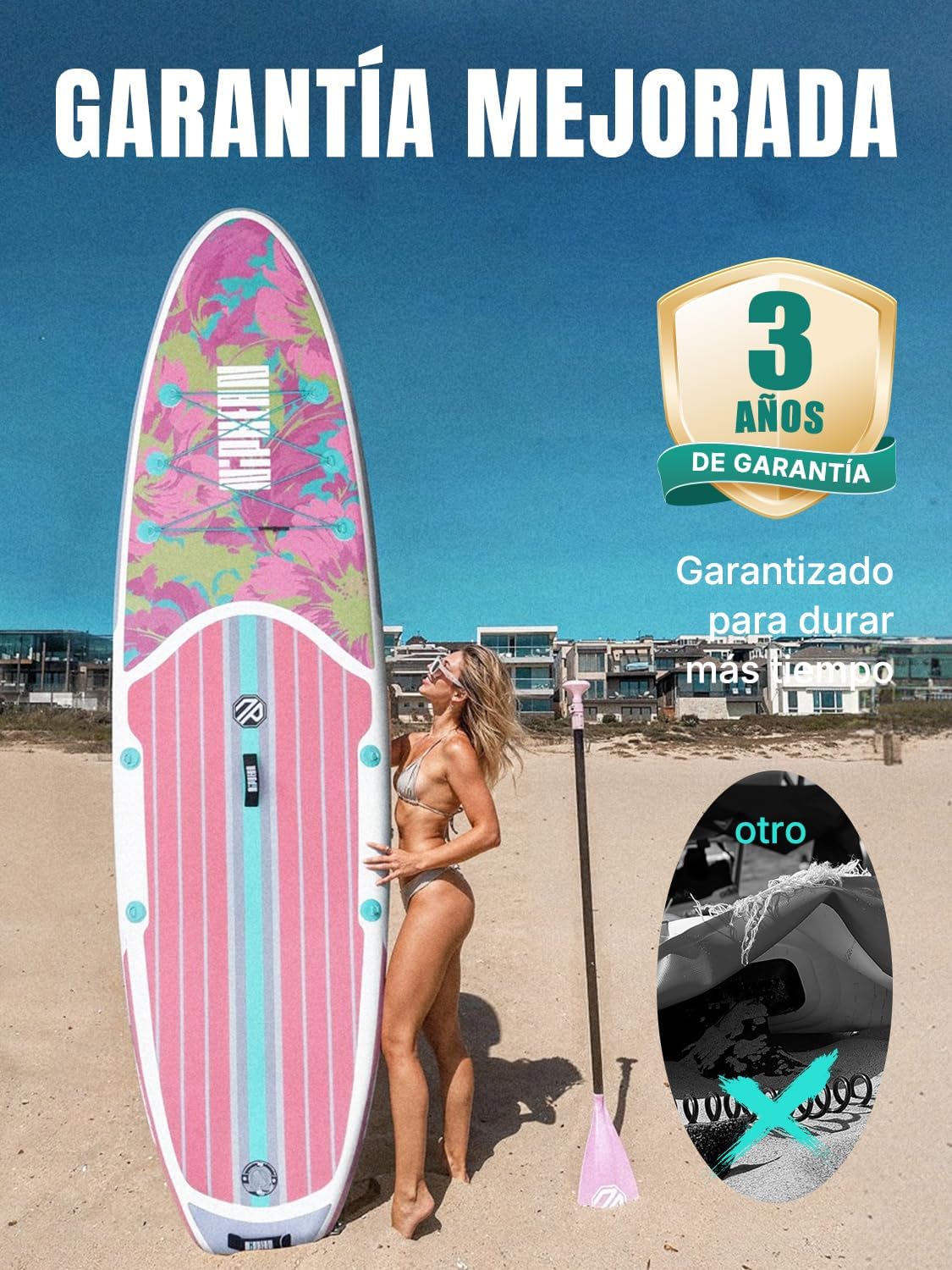 Niphean Tabla Paddle Surf Hinchable para Adultos con Todos los Accesorios. 320cm Paddle Surf Hinchable para Todos los Niveles. Sup Capacidad 200kg