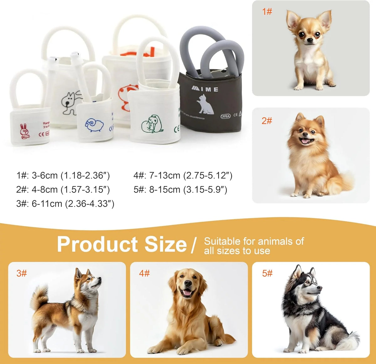 6 Parameters Veterinary Vital Signs Monitor.Bluetooth Veterinary Pulse Oximeter for Dogs. Rechargeable Blood Pressure Monitor for Pets.Oxygen Spo2 Monitoring Tools for Family Clinic Use