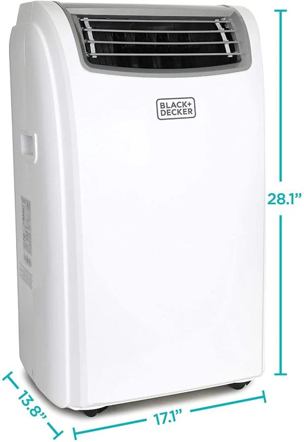 14.000 BTU Portable Air Conditioner with Heat and Remote Control. White