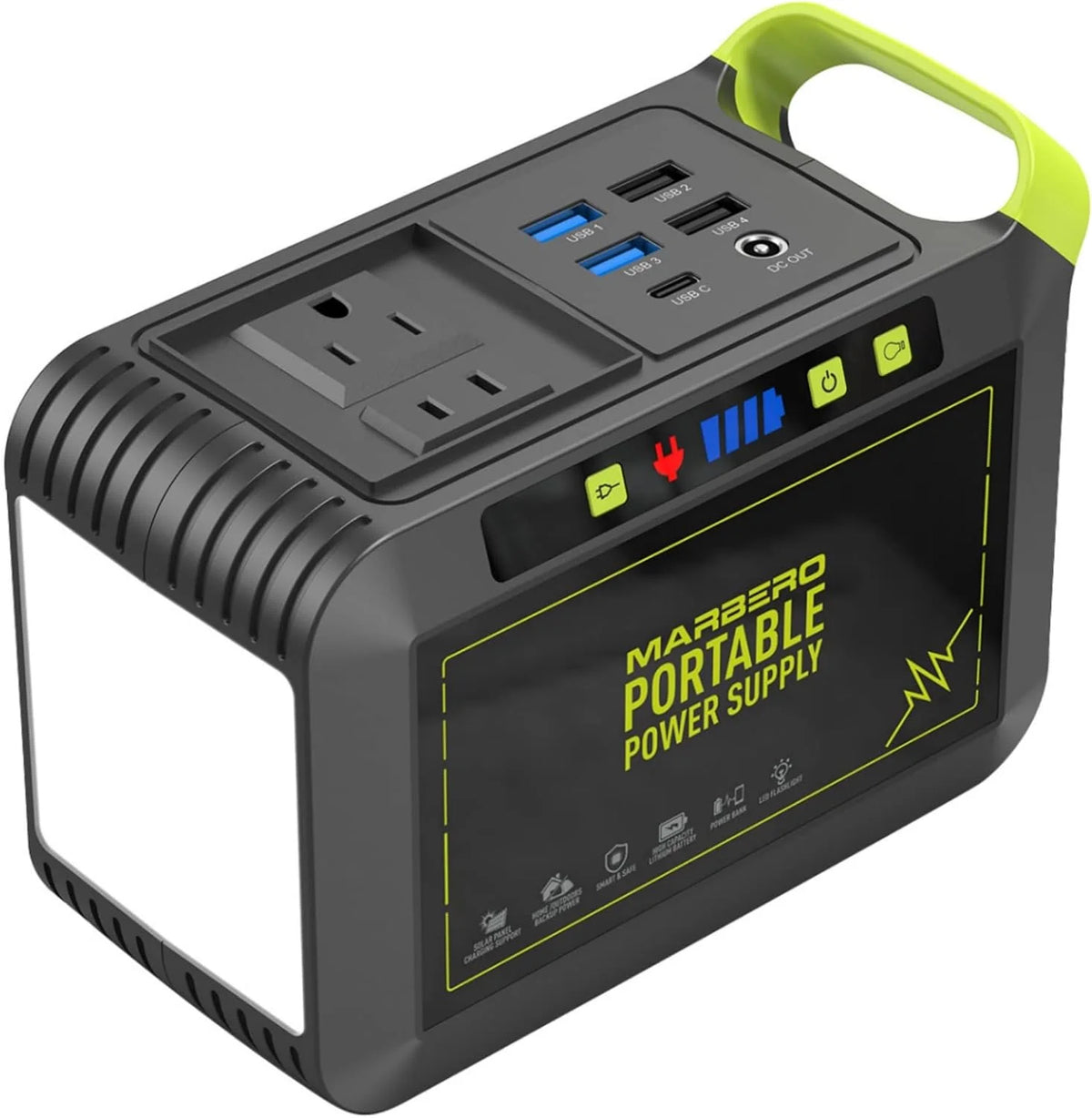 88Wh Portable Power Station 24000mAh Camping Solar Generator Lithium Battery