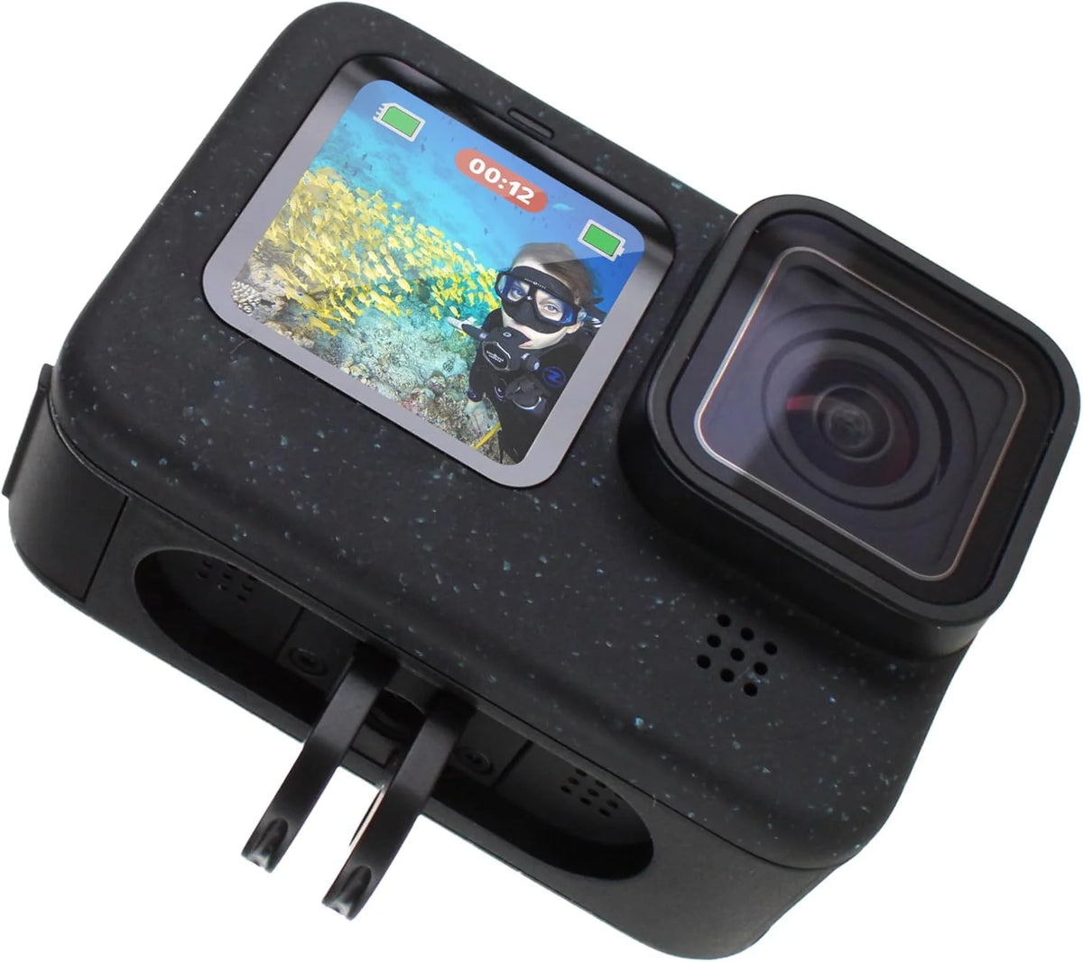 Equipped with a 50-piece accessory kit. 2 spare batteries and a 64GB memory card - a waterproof action camera - 5.3K HDR. 27 million pixels of photos. 1/1.9-inch sensor. live streaming function. webcam. and shake-proof function