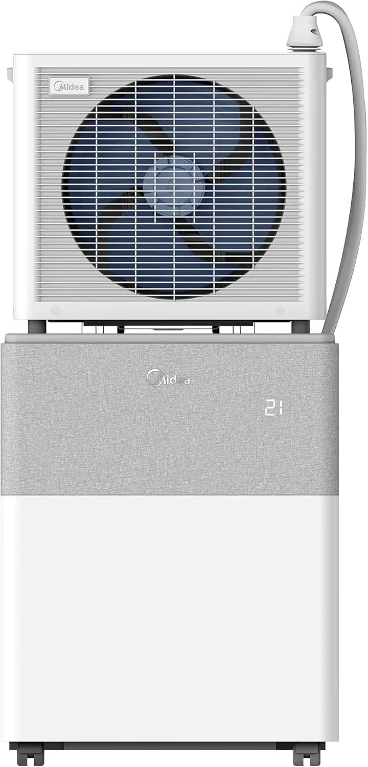 Midea Portasplit Klimaanlage. Mobile Wärmepumpe. Kühlen A++/Heizen A+. 12000 BTU 3. 5kW. für Räume bis zu 42 m² / 105 m³. nur 39 dB(A) im Silent-Modus