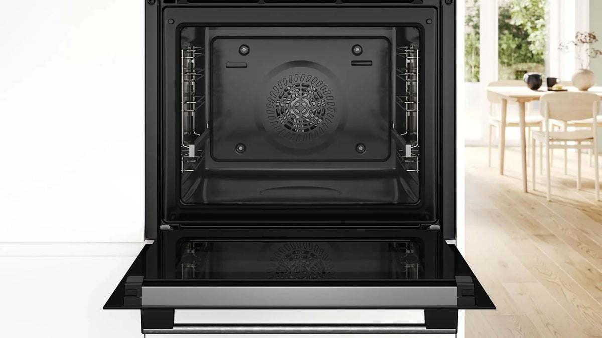 Bosch - Horno multifunción pirolítico. 60 cm. de ancho. Serie 6. Home Connect. 3D Hotair. Autolimpieza. Mandos ocultables. Nergo. HBG578ES7