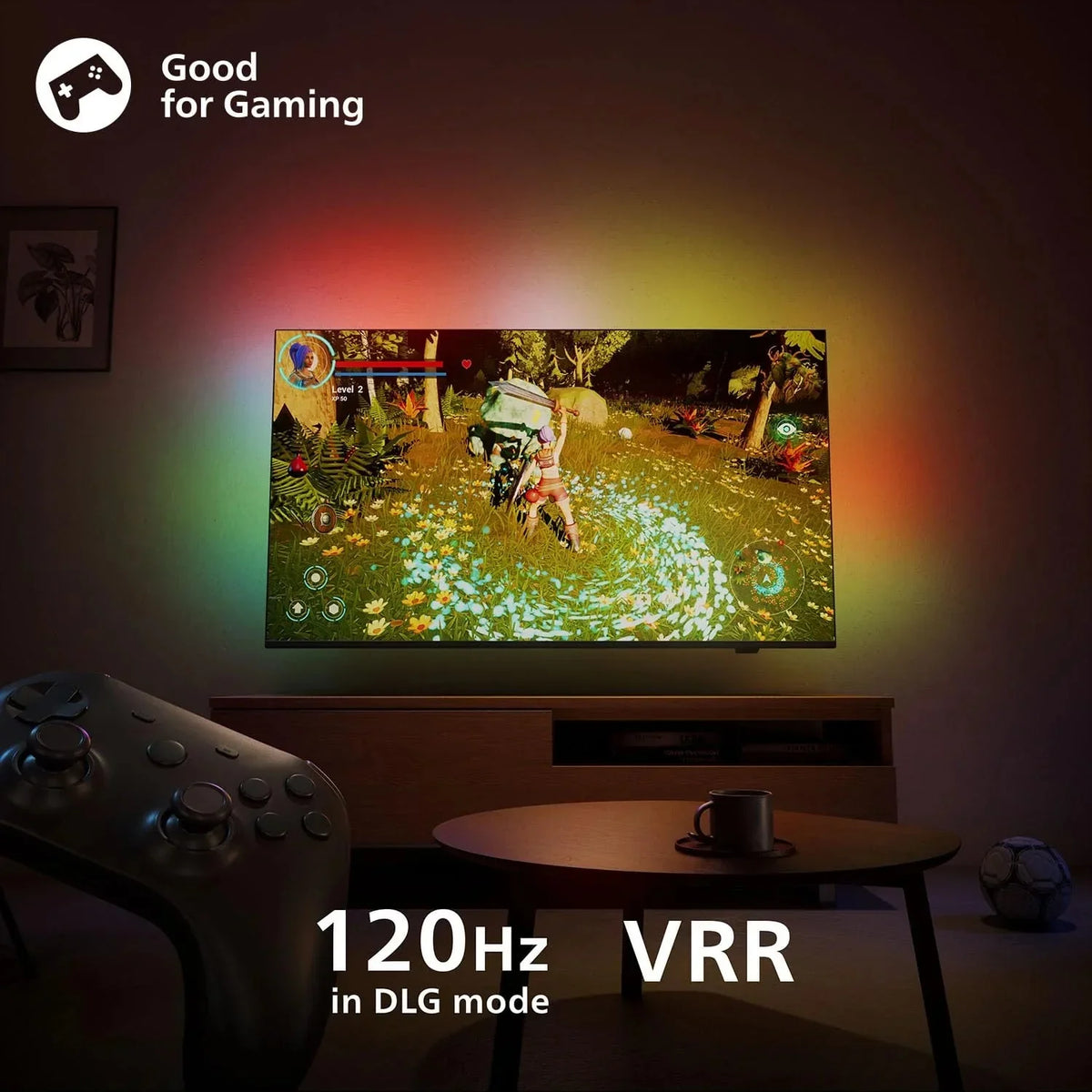 Philips Ambilight 55PUS8600 4K QLED Smart TV - 55 Zoll Display mit P5 Perfect Picture Engine Ultra HD. Titan OS. Dolby Vision und Dolby Atmos Sound