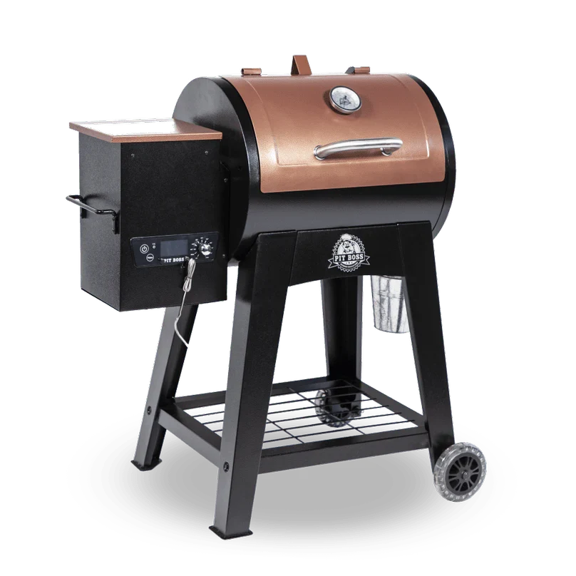 540 Sq. In. Wood Pellet Grill with Flame Broiler and Meat Probe