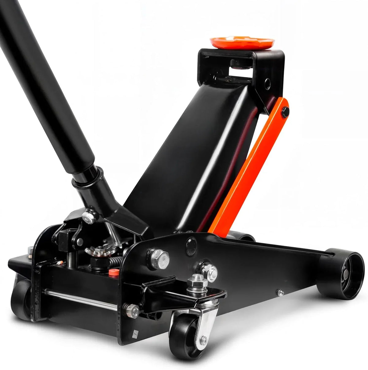 3 Ton Heavy Duty Hydraulic Floor Jack for Car (6600 lbs) With Single Piston Pump. Quick Lift. Lifting Range 5.5'' to 18.5''