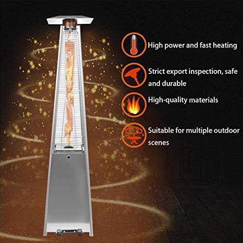 2 Sets 40.000 Btu Propane Patio Heater. Standing Pyramid Outdoor Heaters