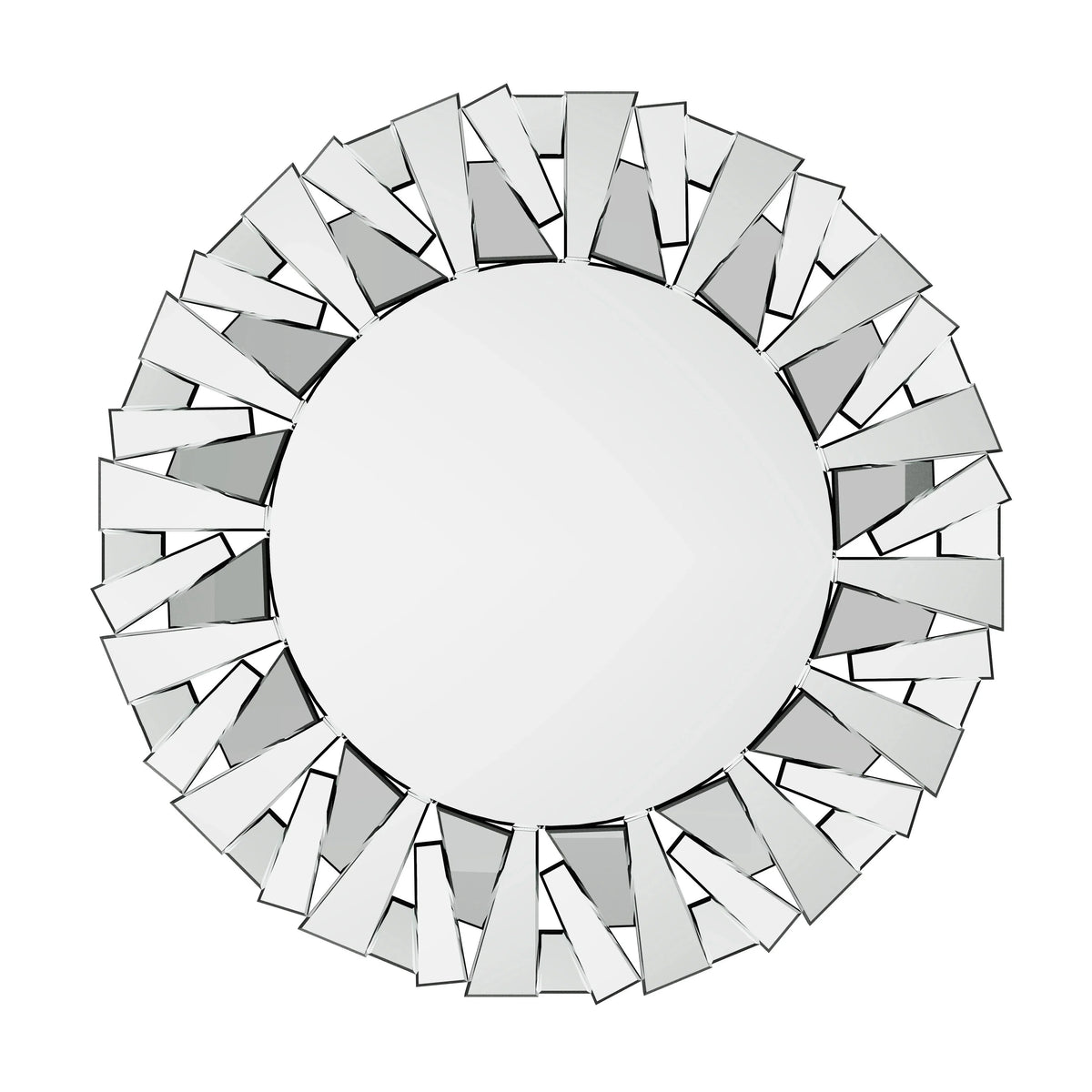 32 Inch Round Decorative Wall Mirror. Glass Accent Mirror for Home Decor