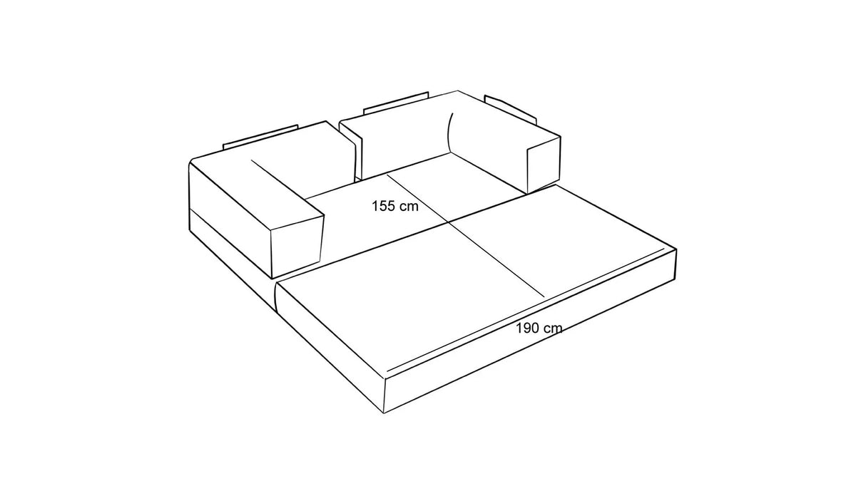 Comfort 3er Sofa - Anthrazit