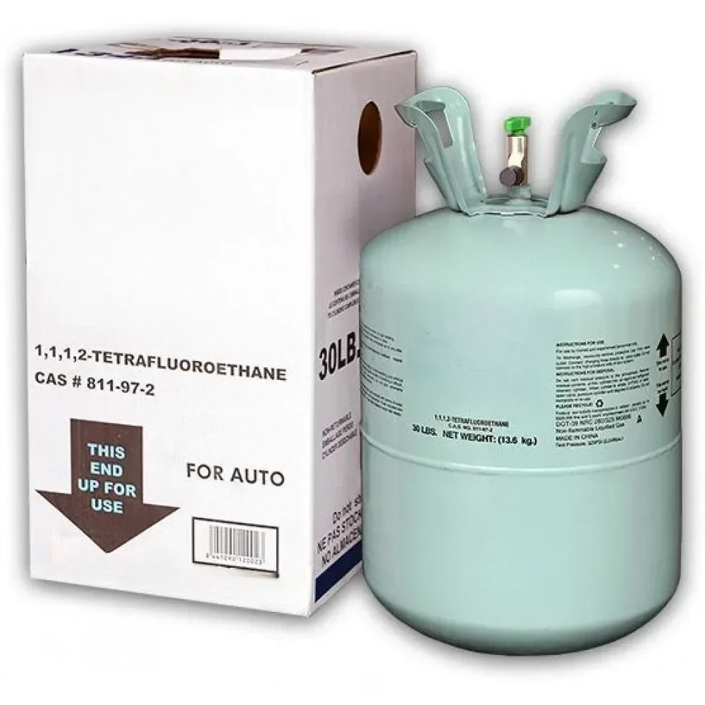 Refrigerant. Full of R-134A. Net 30LB Tank. Suitable for automotive air conditioners. refrigerators
