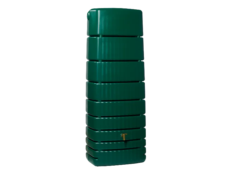 4rain Regentonne »SLIM«. 650 Liter Volumen. inklusive Auslaufhahn und Windsicherung