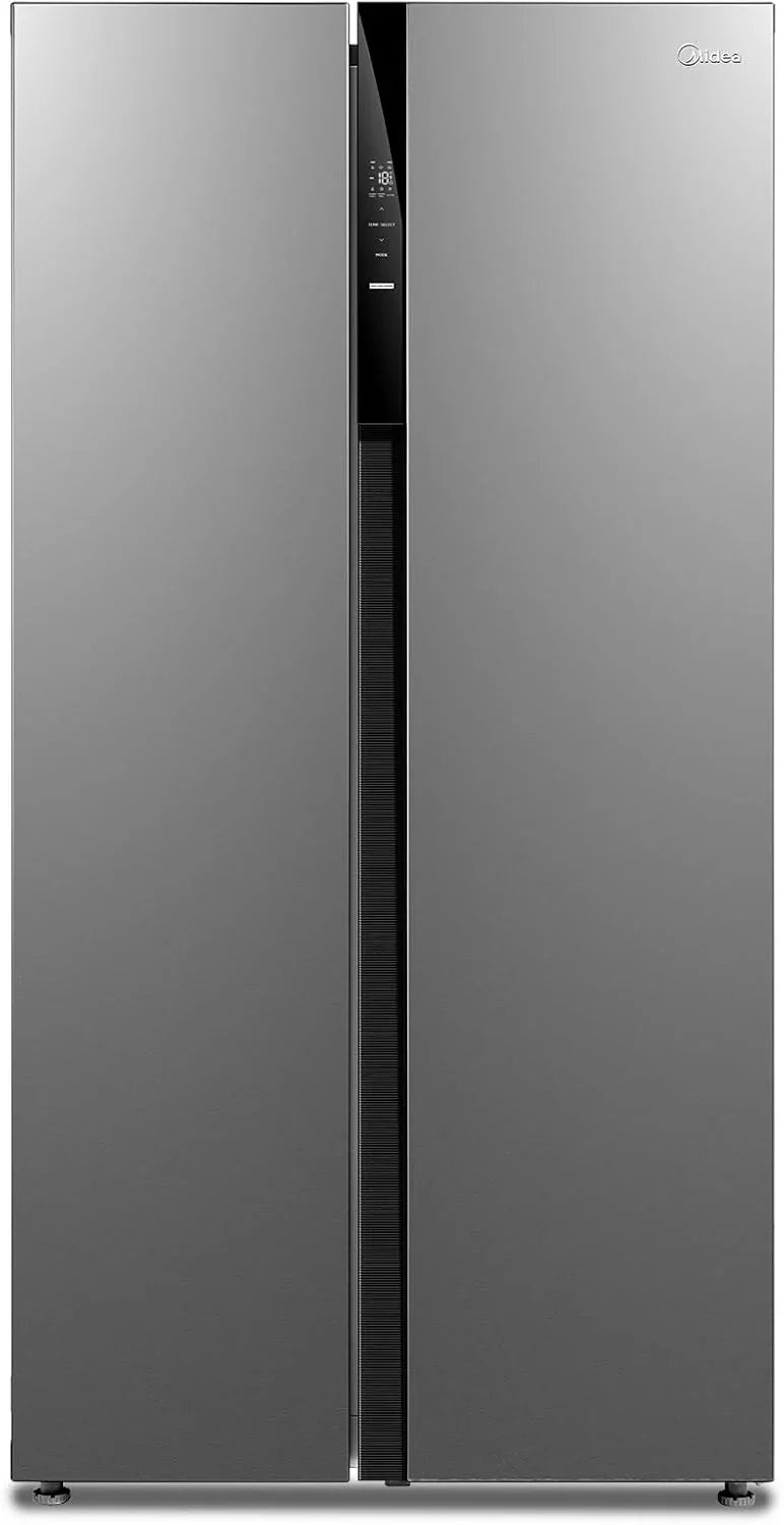Midea KS-DDX 6.32 WT Side-by-Side Kühl-/Gefrierkombination/ 178.8 cm Hhe/ 254 kWh/Jahr/No Frost/Dual Inverter Compressor/mit 3in1 Wasser-/Eisspender