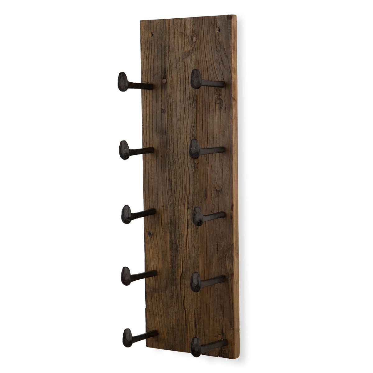 5 Bottle Wood Wall Mounted Wine Rack. Walnut Finish Bottle Holder for Kitchen. Dining Room and Home Bar