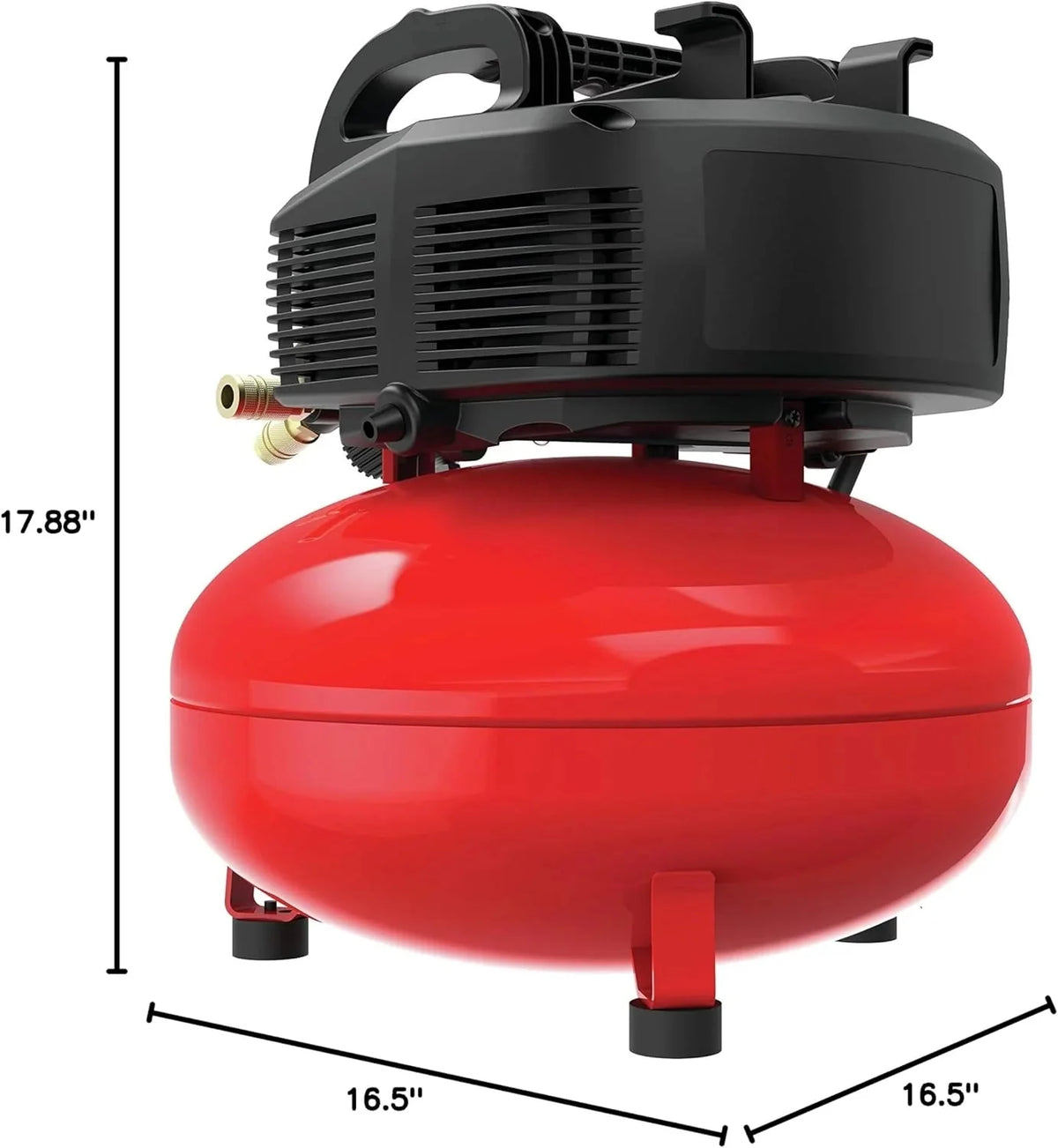 6 Gallon Pancake Air Compressor. Oil-Free Portable Compressor Kit for Garage. Workshop and DIY Projects