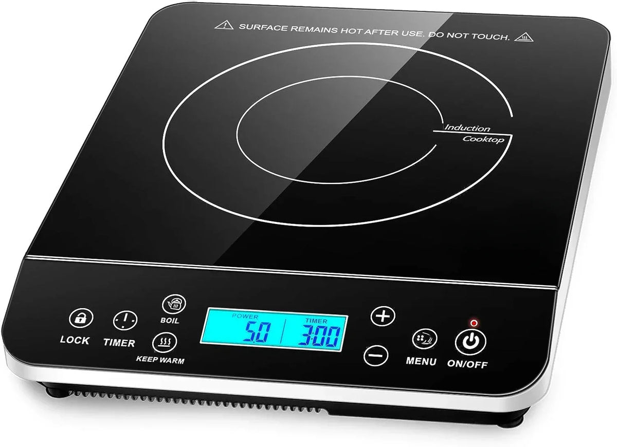 Portable Induction Cooktop. Countertop Burner Induction Hot Plate with LCD Sensor