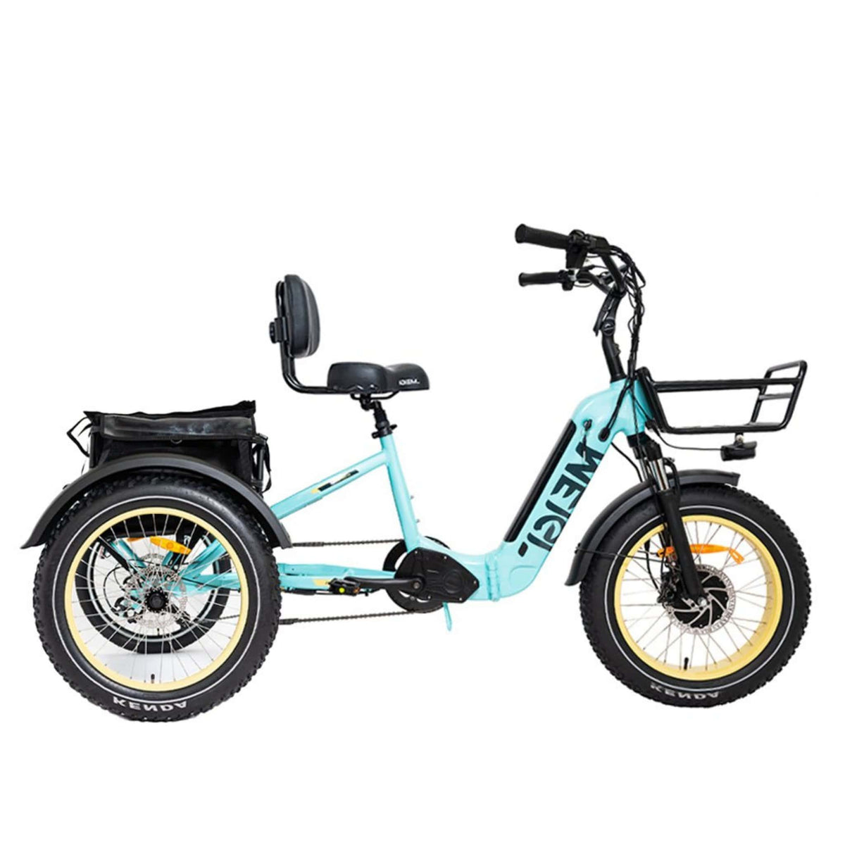 48V 14Ah 750W Foldable Fat Tire Electric Trike. 330-Lb. Capacity