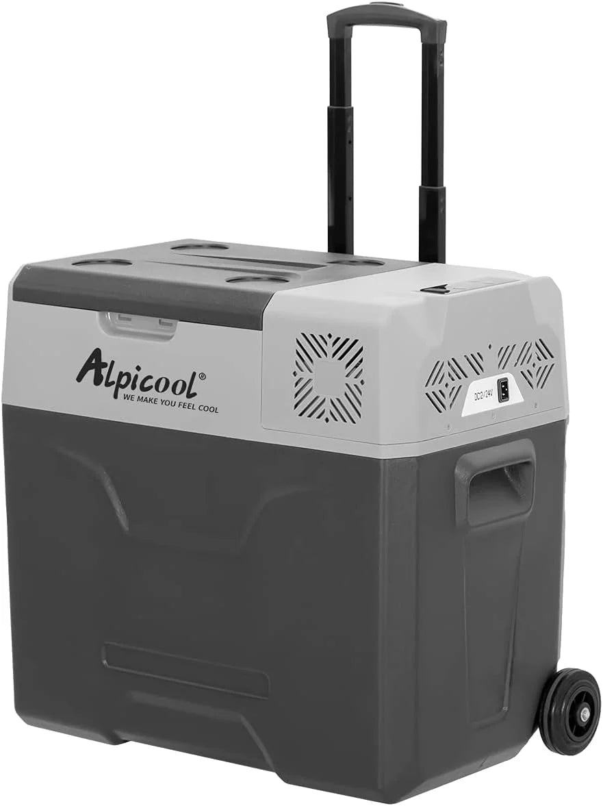 Alpicool CF55 55 Liter Kühlbox 12V tragbarer Mini-Kühlschrank elektrische Gefrierbox klein Gefrierschrank für Auto Camping. LKW. Boot und Steckdose