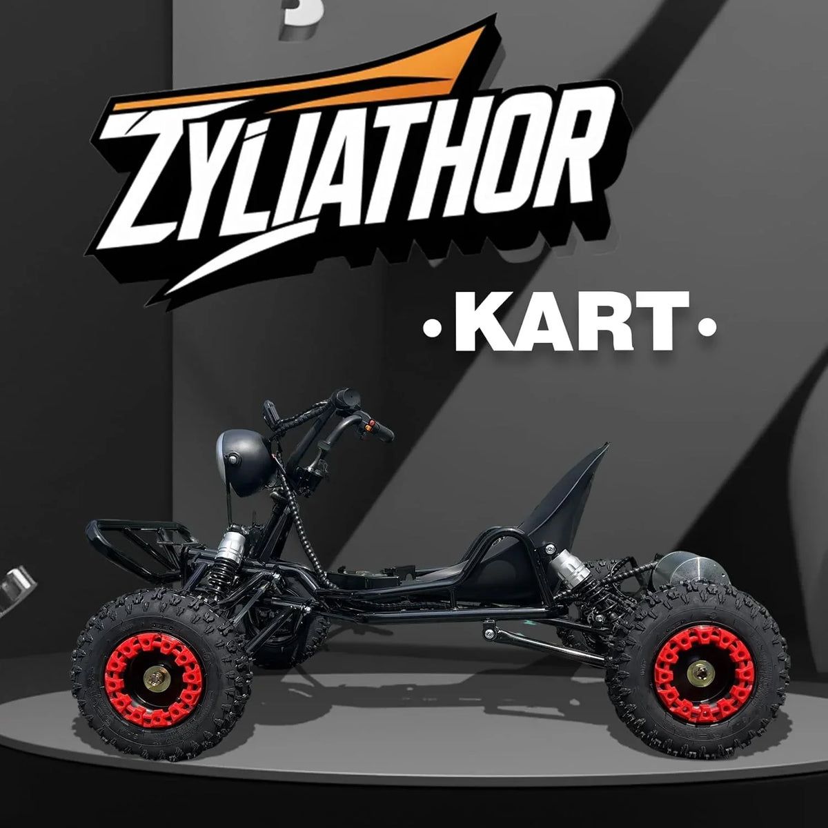 Kart Eléctrico 48V para Adultos y Niños - Motor 2000W (12-37 mph). Llantas Todo Terreno 6''. Batería 10.4Ah (Autonomía 12+ Millas). Capacidad 200 kg.