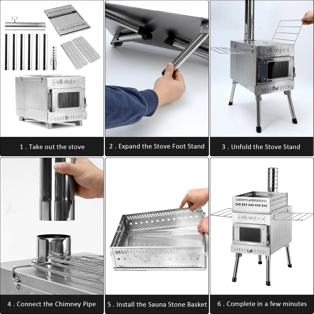 Outdoor sauna hot water tent stove. rocket-type heater. portable camping wood stove. cooking equipment for dry sauna. cooking tools suitable for husbands and friends