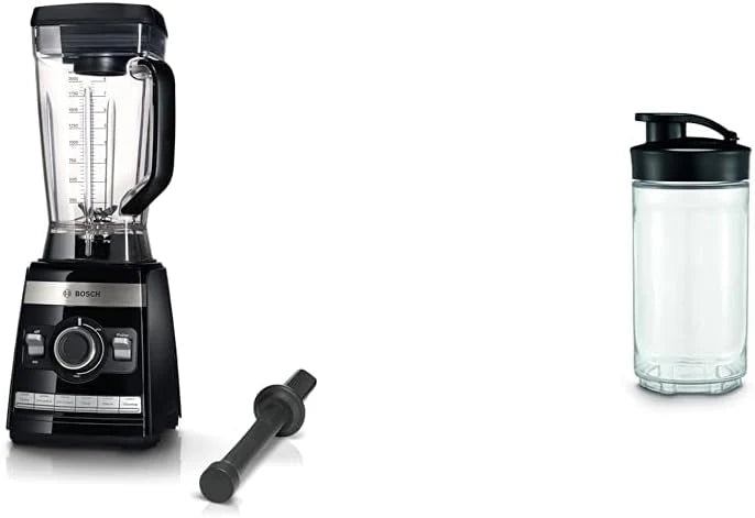 Bosch Standmixer VitaBoost MMBH6P6BDE. 6-Klingen-Edelstahlmesser. 2.5l Tritan-Mixbehlter. Stopfer. 6 Automatikprogramme. Rezeptbuch. BPA-frei.