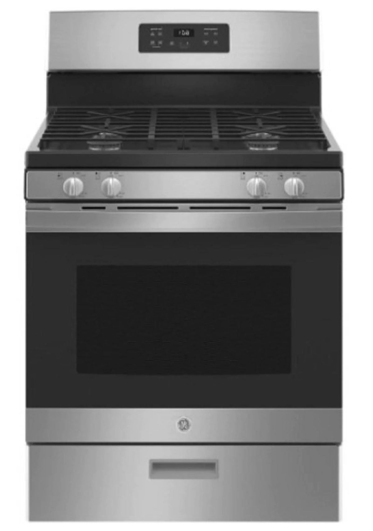 30-Inch 4-Burner 4.8 Cu. Ft. Freestanding Gas Range. Stainless Steel