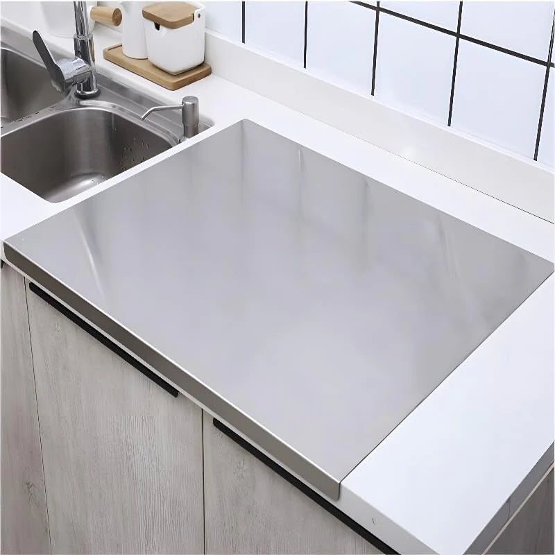 316 Stainless Steel Cutting Board.Cutting Boards for Kitchen.Chopping Board.Large Cutting Board for Chopping Meat.Vegetables.Fruits.Cheese 39.37 * 22.83in
