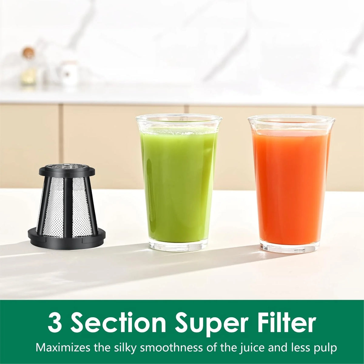 Slow Masticating Juicer.Brecious Cold Press Juicers with 2 Speed Modes & Quiet Motor.Juicers Machines Vegetable and Fruit with Reverse Function.Celery Juicer.BPA-Free.Easy to Clean (Black)