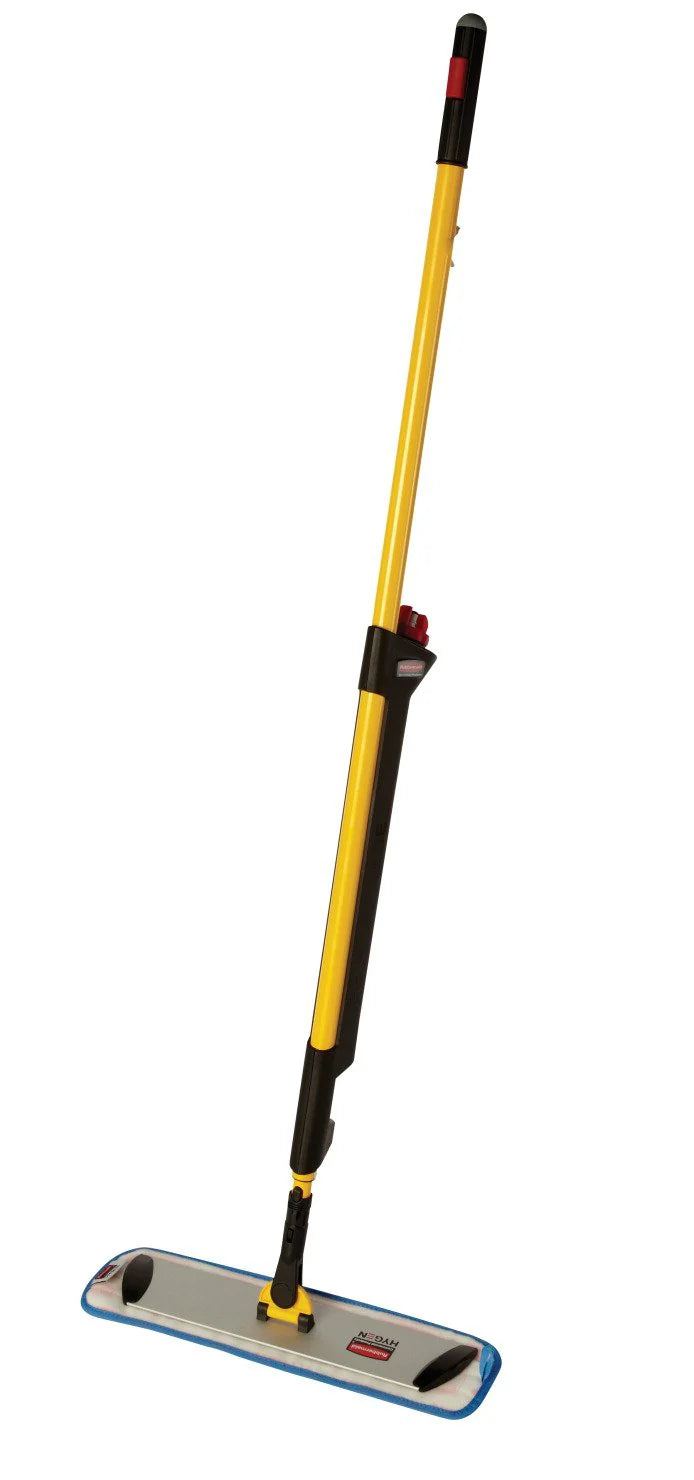 Pulse microfiber floor cleaning system. operated using a single-sided mop frame