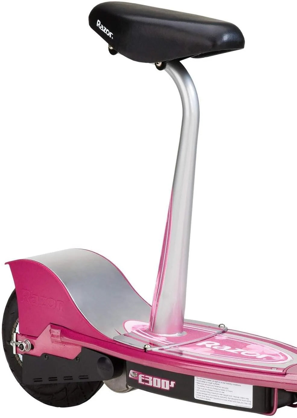An electric scooter suitable for children over 13 years old - 9-inch inflatable tires. detachable seat. maximum speed of 15 miles per hour. maximum riding time of up to 40 minutes. suitable for users weighing no more than 220 pounds.