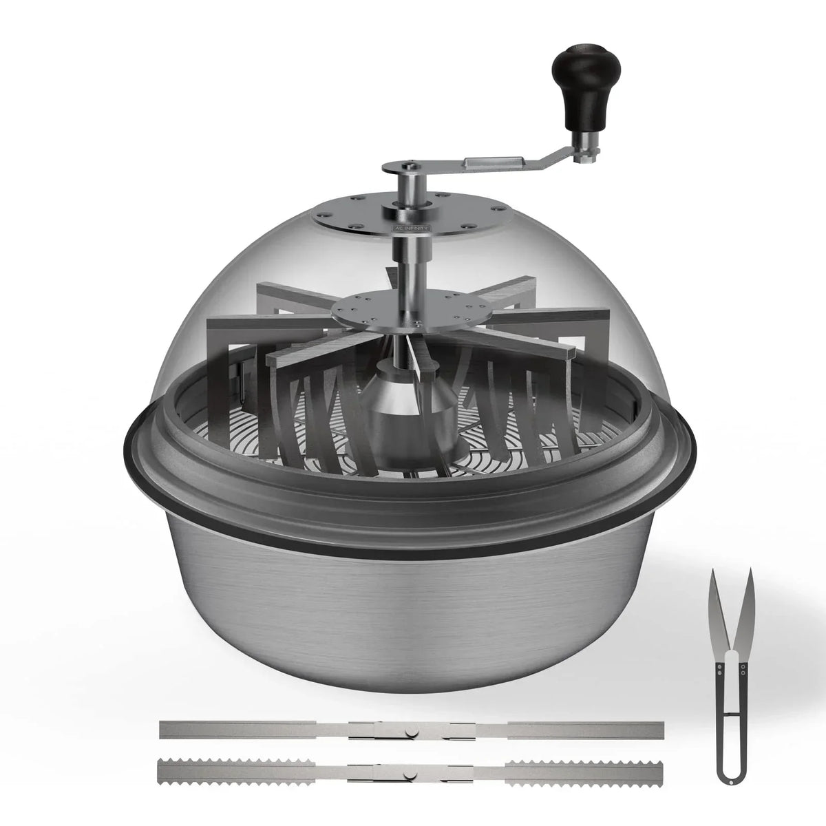 16 Bud Leaf Bowl Trimmer with Stainless Steel Blades