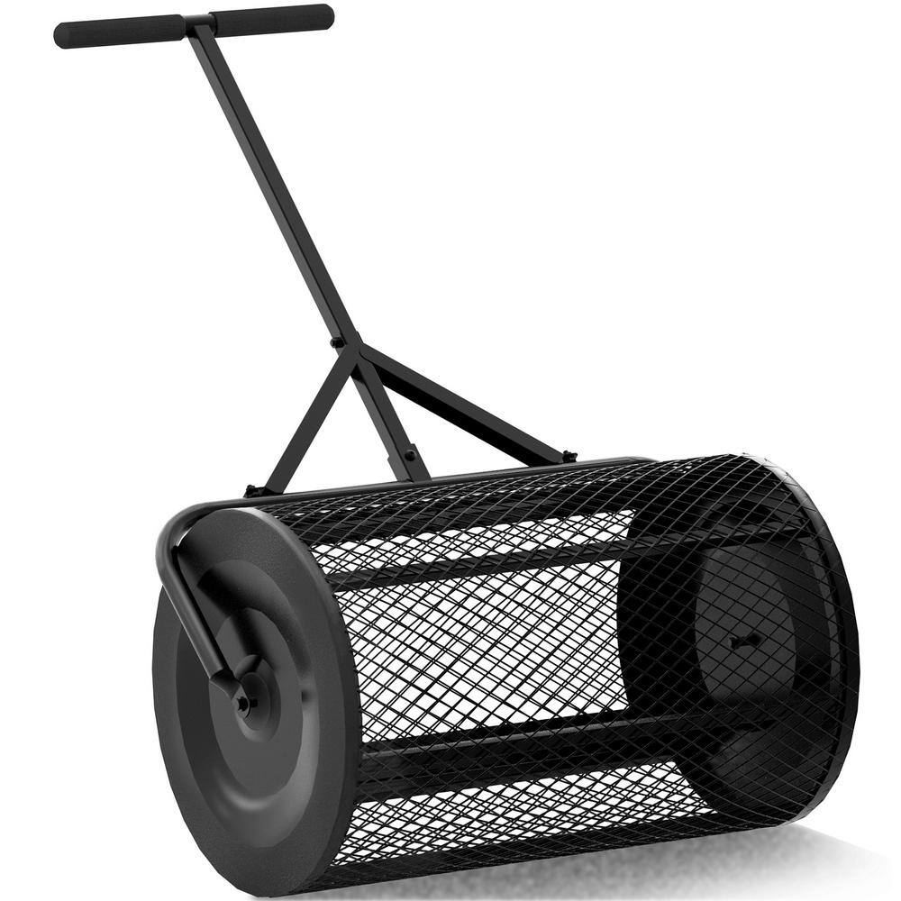 24 in. Metal Handle Peat Moss Compost Spreader