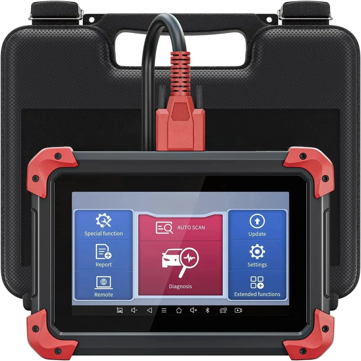 Automotive Scanner with ECU Coding. Active Tests. All System Scan. 36+ Resets. Android 10