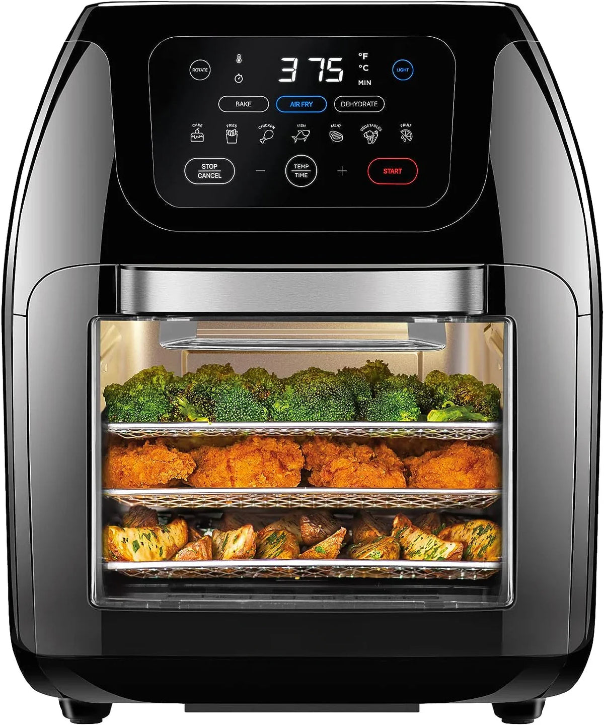 Multifunctional Digital Air Fryer+ Rotisserie. Dehydrator. Convection Oven
