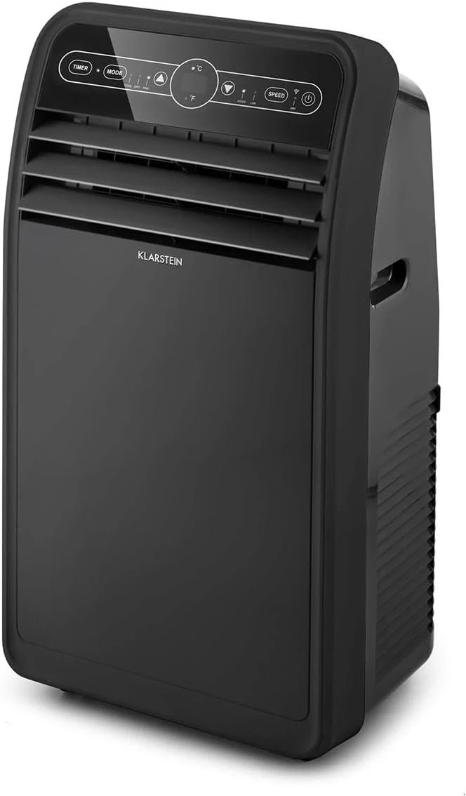 Klarstein Mobile Klimaanlage mit Abluftschlauch. 4-in-1 Klimagerät mit Ventilator. Luftentfeuchter & Nachtmodus. Kleine & Portable Klimaanlage für