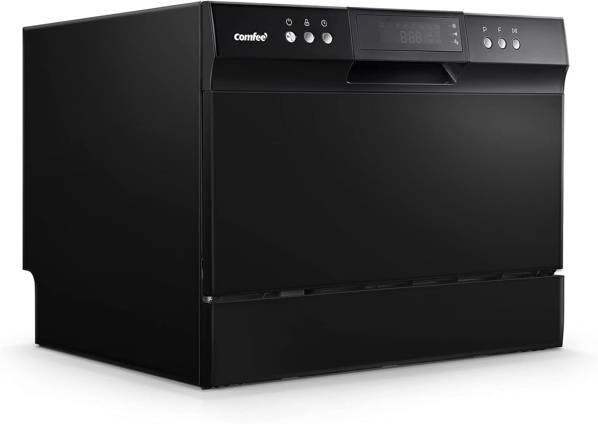 Desktop dishwasher. Energy Star portable dishwasher. 6 dish settings. small dishwasher with 8 washing programs. high-speed operation. baby care. energy-saving and glass material. dormitory dishwasher. RV and apartment dishwasher