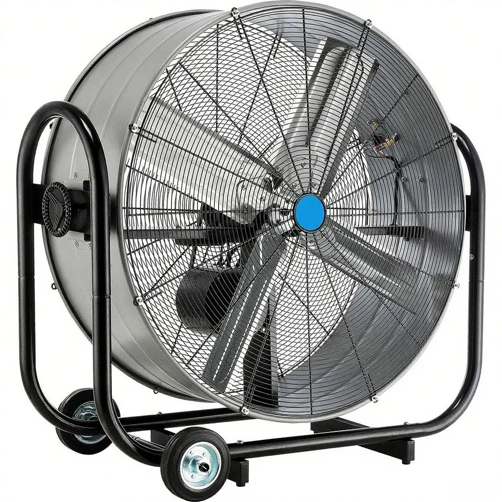 36x22 Portable Tilt Drum Blower Fan. Belt Drive
