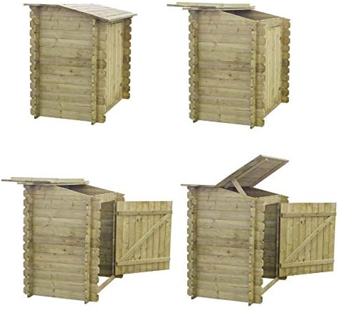 Paradies Pool Pumpenhaus Holz 1.15 m Gerätehaus Gartenhaus Geräteschuppen Geräteschrank Allzweck Universal Aufbewahrung