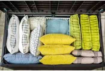 Keter Kissenbox XXL Ontario. graphit. 870l Fassungsvermögen. Außenmaße: 147 x 83 x 86 cm. Auflagenbox wasserdicht. für Outdoor geeignet