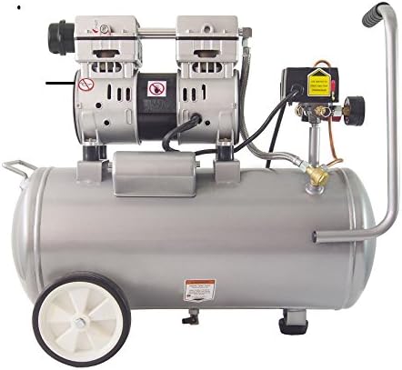 Air Tools 8010 Ultra Quiet Oil-Free Air Compressor. 1.0 HP. 8 Gallon. 120 PSI. 60 dB Noise Level