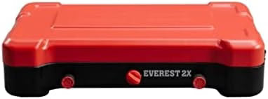 Mountain Series Everest 2X - High Output Two-Burner Camp Stove - Lid Doubles as Windscreen - Portable Cooking Stove - For Outdoor Cooking - 20.000 BTU Burners - 215 Sq In Cooking Area