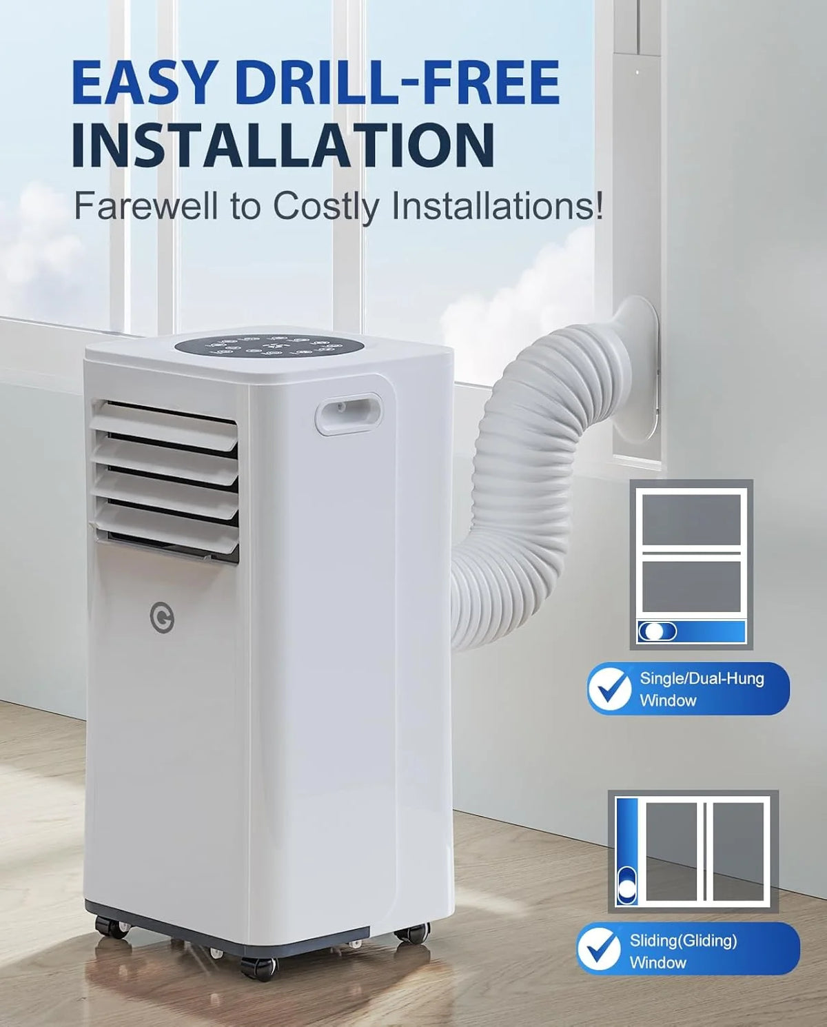 Aire Acondicionado Portátil 9000 BTU. 4 en 1