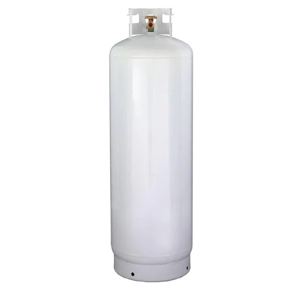 100LB (23 Gal) Multi-Valve Propane Tank with High Capacity Filler. Great for Mixed Heating Systems. Home fireplaces. Dryers and Grills