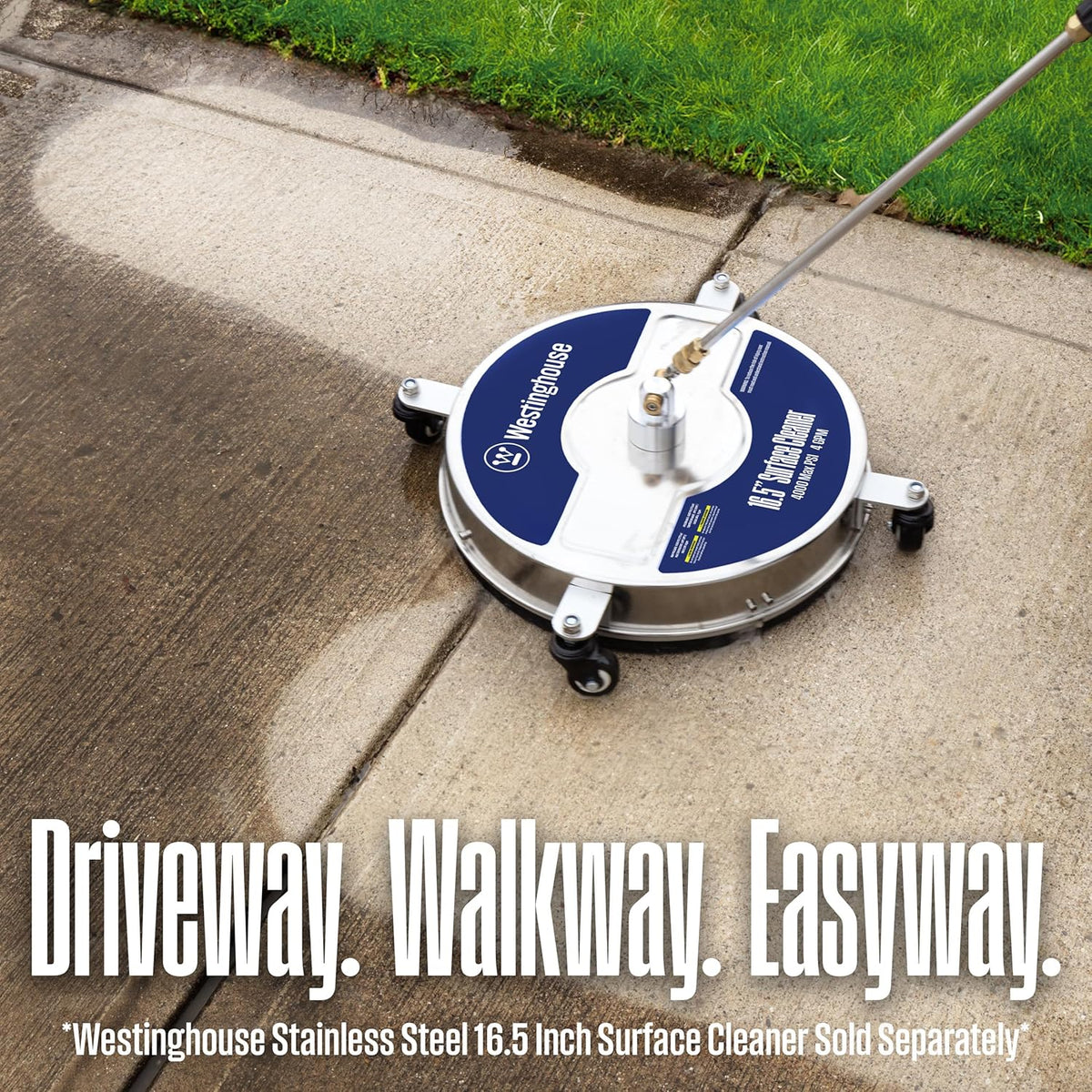 WPX3400 Gas Pressure Washer. 3400 PSI and 2.6 Max GPM. Onboard Soap Tank. Spray Gun and Wand. 5 Nozzle Set. for Cars/Fences/Driveways/Homes/Patios/Furniture