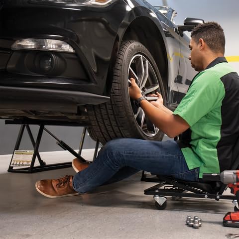 5000TL Portable Car Lift – ALI Certified 5.000 lb Capacity with 110V Power Unit. Compact Alternative to a 2-Post Car Lift for Garage. Home Mechanics. DIY Auto Repair. or Shop Use