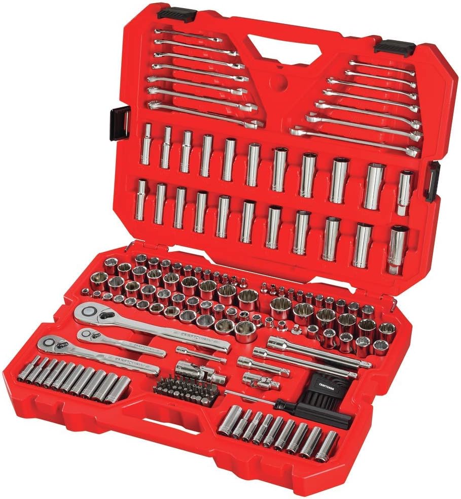189-Piece Mechanics Tool Set. 1/4-Inch and 3/8-Inch Drive