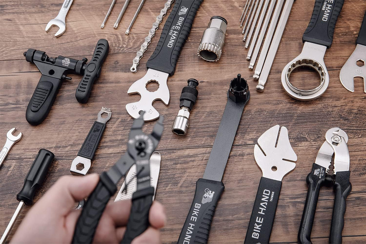 Bike Bicycle Repair Tool Kit 34 Piece Multi Tool Bicycle Maintenance Set for Road Bikes and Mountain Bikes with Tool Box