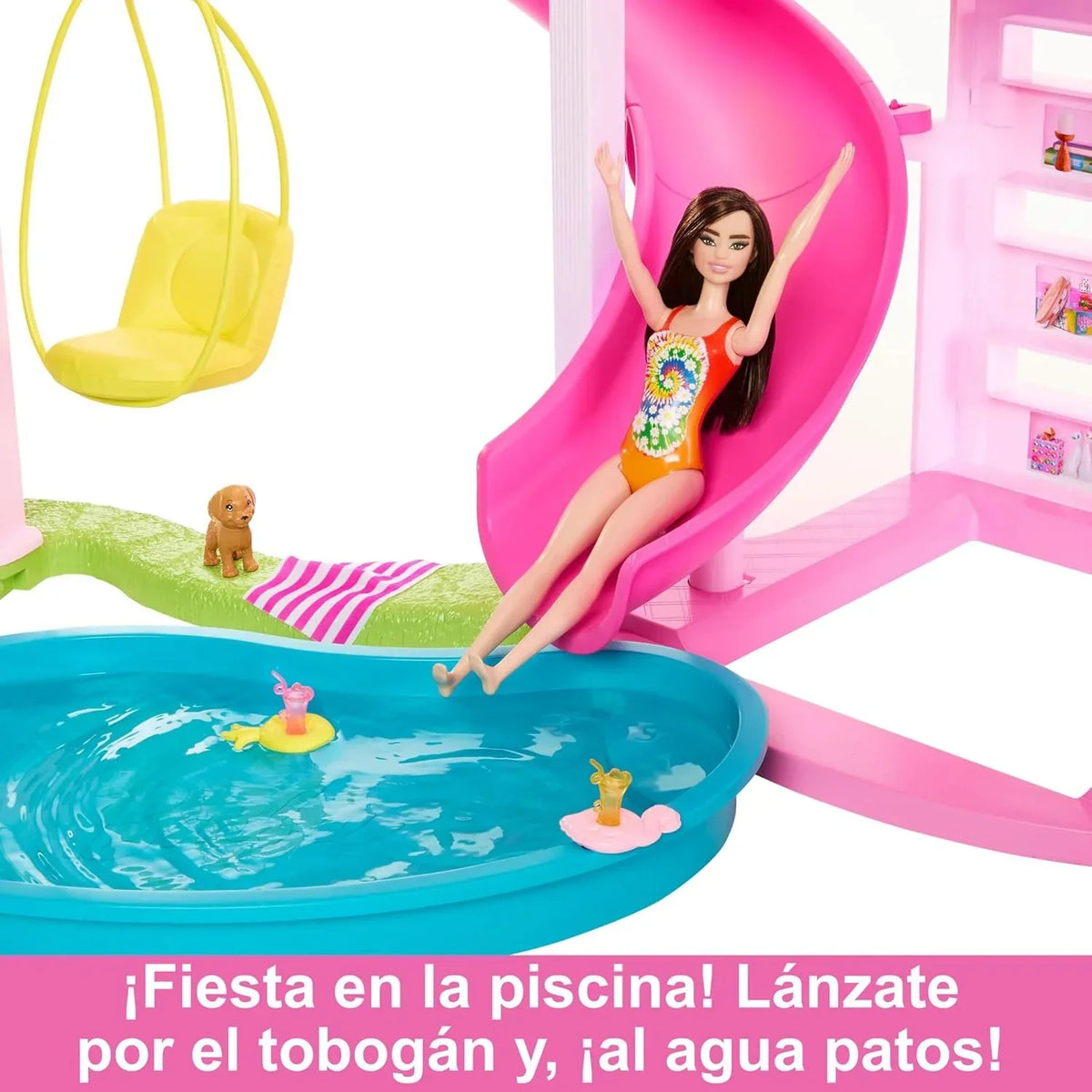 Barbie Dreamhouse 2023 Casa para muñecas de juguete de 3 plantas con +75 muebles y accesorios. +3 años (Mattel HMX10)